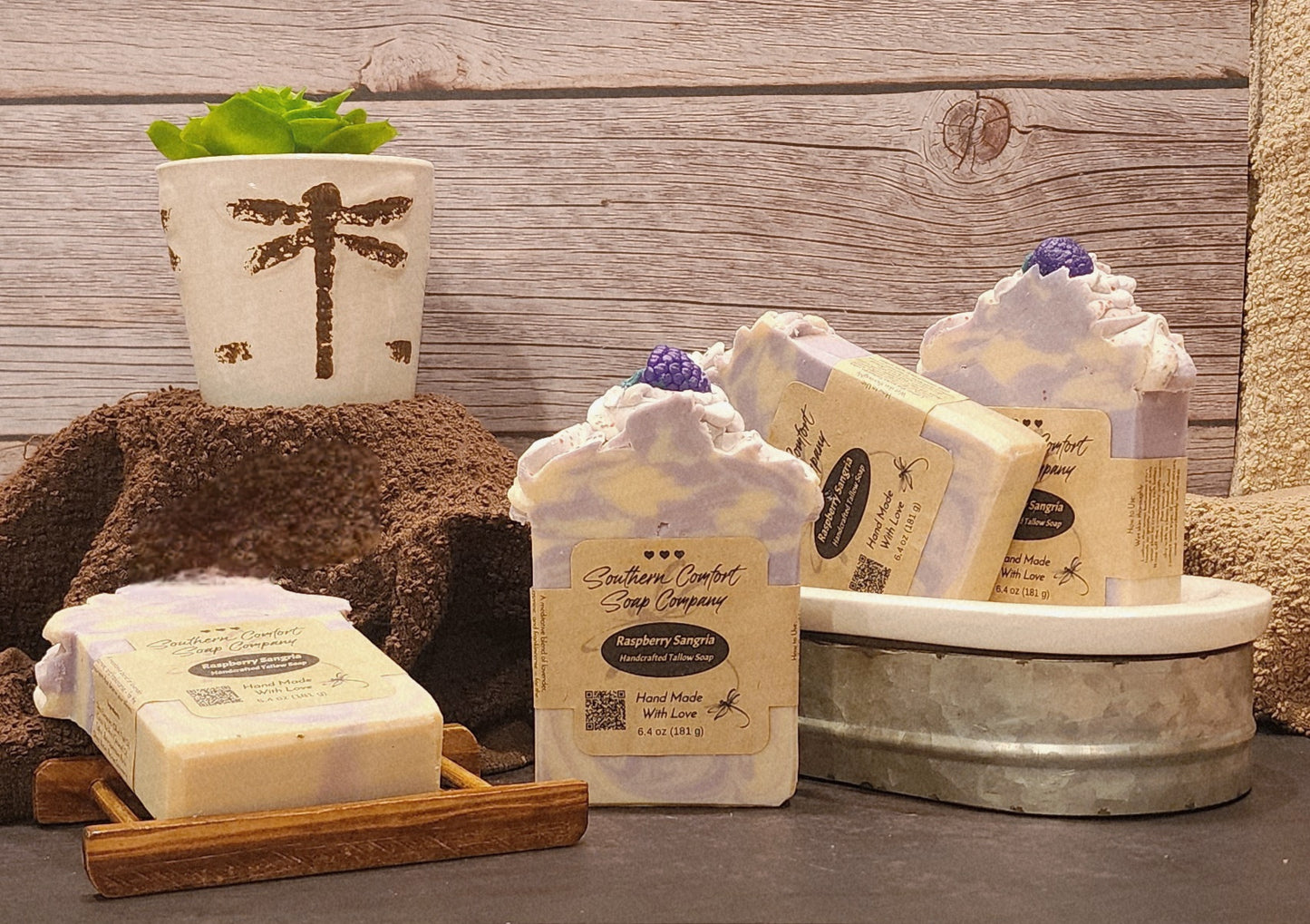 Raspberry Sangria (Grassfed Tallow and Goat Milk Soap)