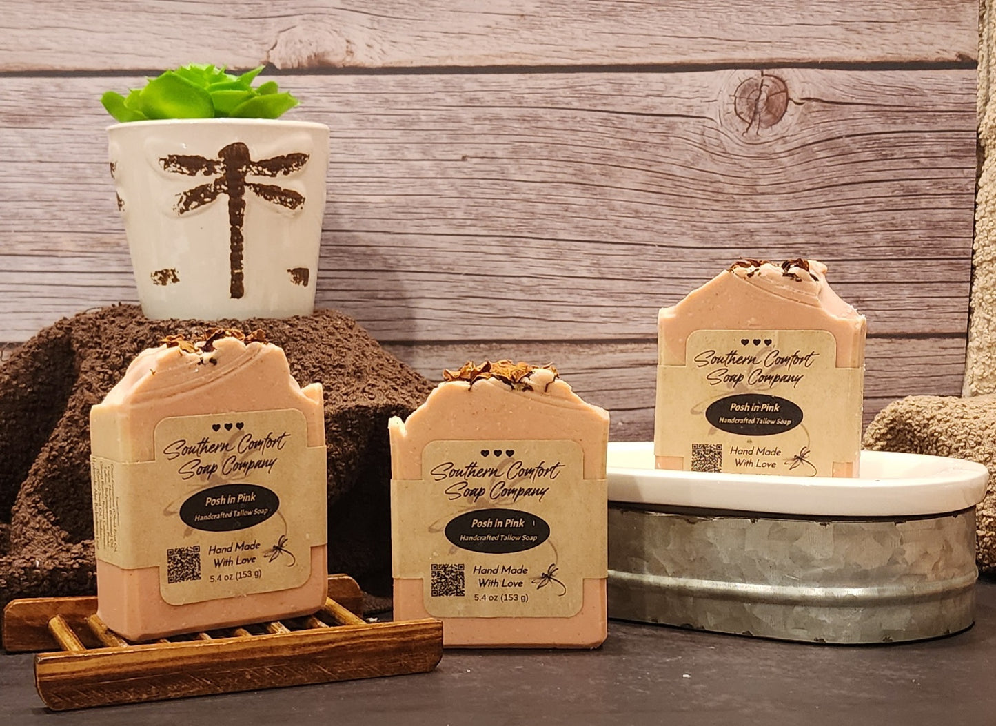 Posh in Pink (Grassfed Tallow And Goat Milk Soap)