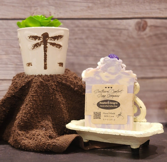 Raspberry Sangria (Grassfed Tallow and Goat Milk Soap)